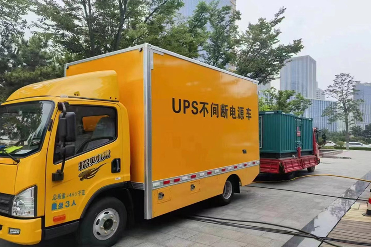 盐源发电机租赁施工现场