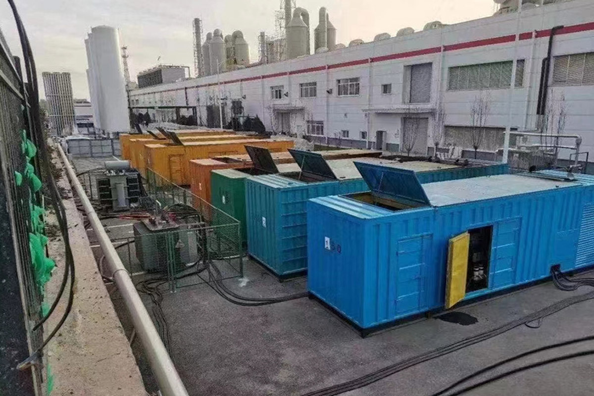 盐源发电机租赁施工现场
